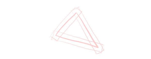 Overlaying three quads over the three triangle edges.